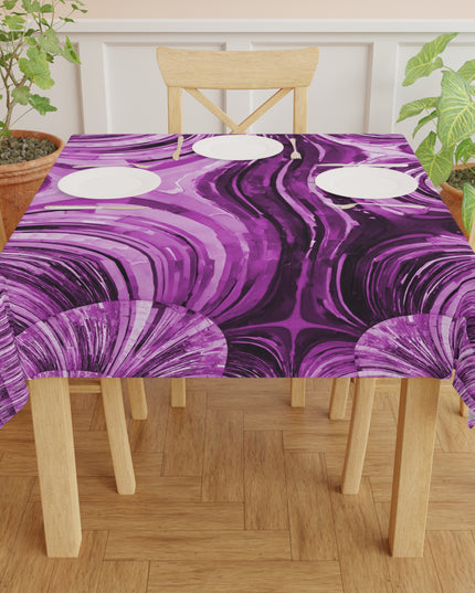 Uzi Spiral Powder Lavender Tablecloth, 55" x 55"