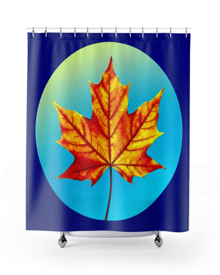Alpha Maple Leaf Shower Curtains, 71" x 74"
