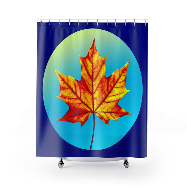 Alpha Maple Leaf Shower Curtains, 71" x 74"