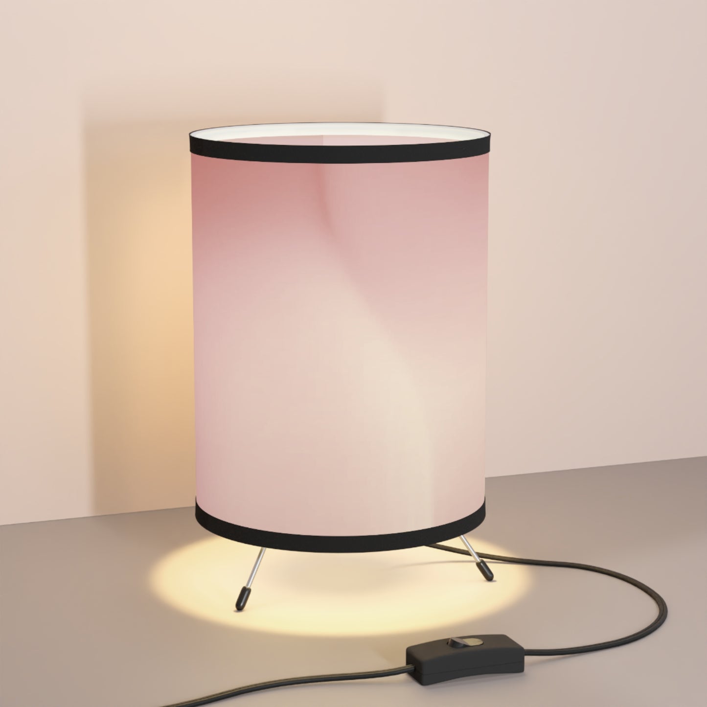 Rose Red Fade Tripod Lamp with High-Res Printed Shade, US\CA plug
