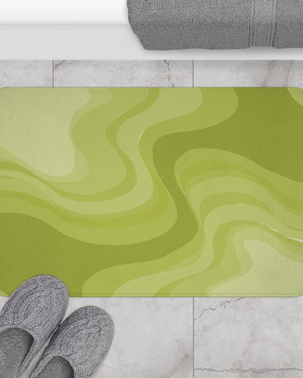 Lemon Wavey 34" x 21" Bath Mat