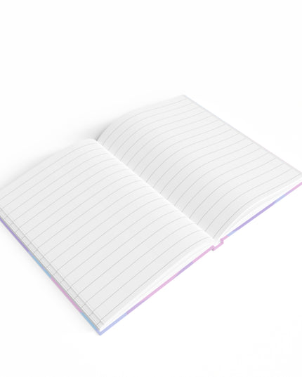 Pastel Purple and Mauve Patches 5" x 7" Journal - 128 Ruled Line pages