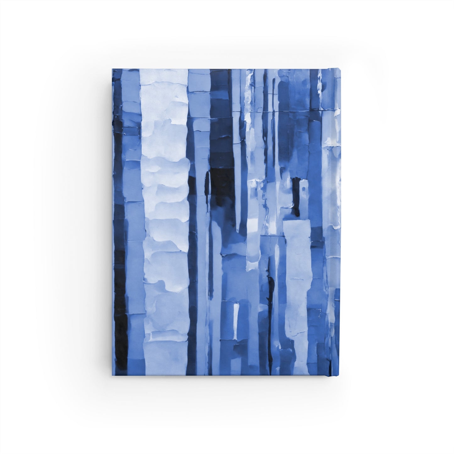 Striped Deep Blue 5" x 7" Journal - 128 Ruled Line pages