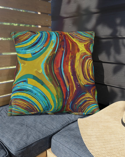 Uzi Spiral Alpha 20" x 20" Outdoor Pillow