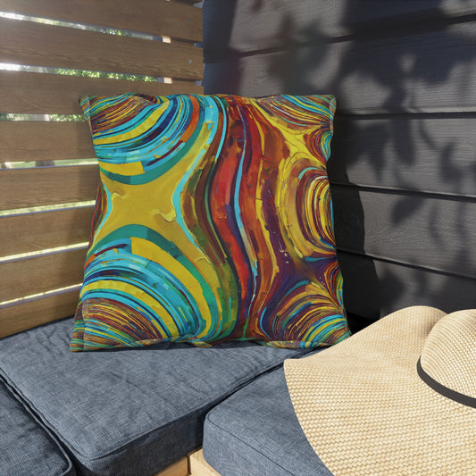 Uzi Spiral Alpha 20" x 20" Outdoor Pillow