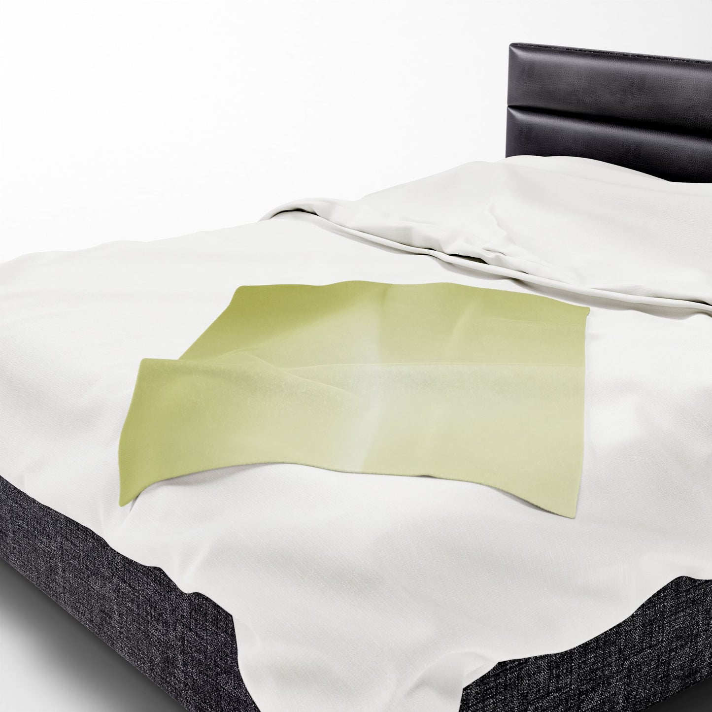 Lemon Fade Velveteen Plush Blanket, 30" x 40"