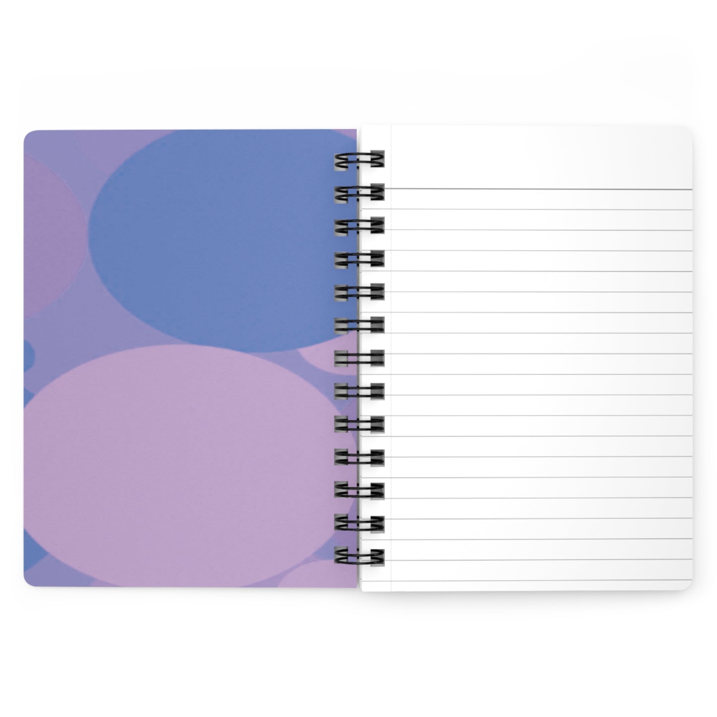 Pastel Purple Family Patches Spiral Bound Journal, 5" x 7" 150 pages