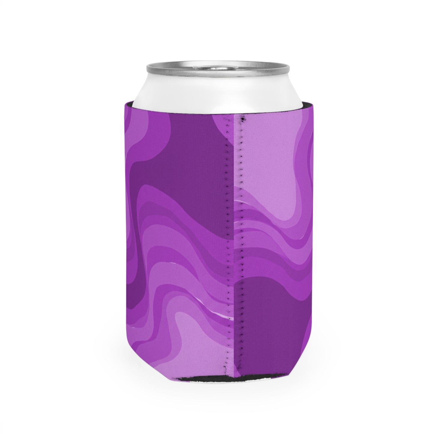Wavey Purple Wavey 12 oz Can Cooler Sleeve