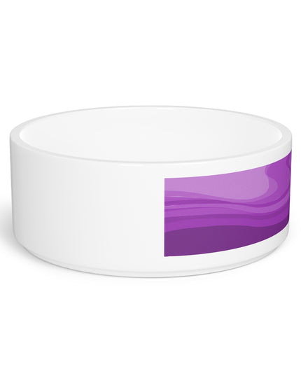 Wavey Purple Wavey 16 oz Pet Bowl