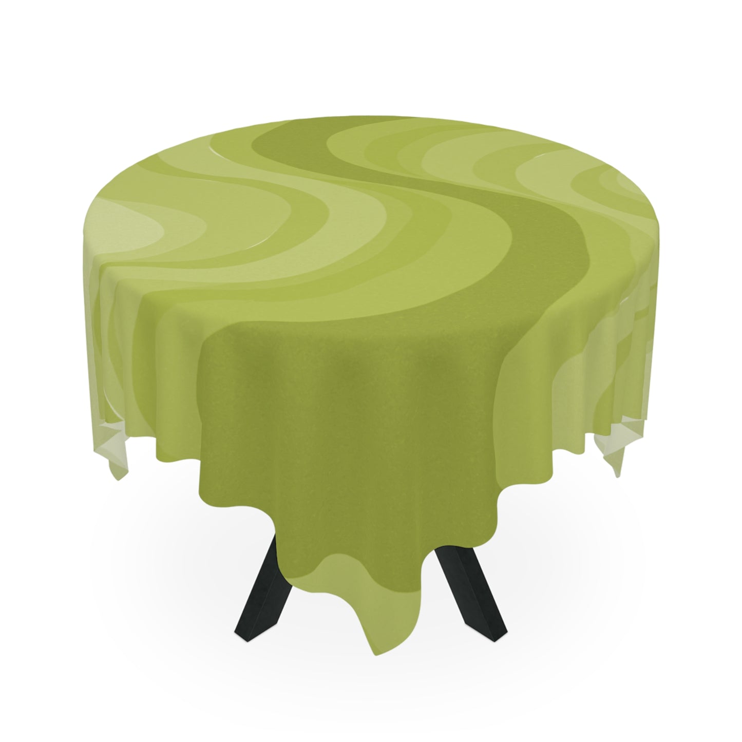 Lemon Wavey Tablecloth, 55" x 55"
