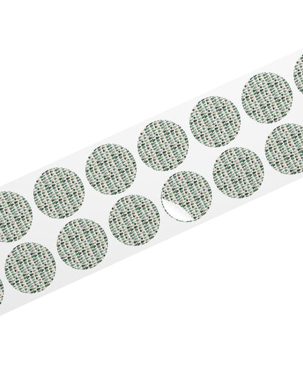 Mini Green Trees Round Sticker Label Rolls, 1" x 1"