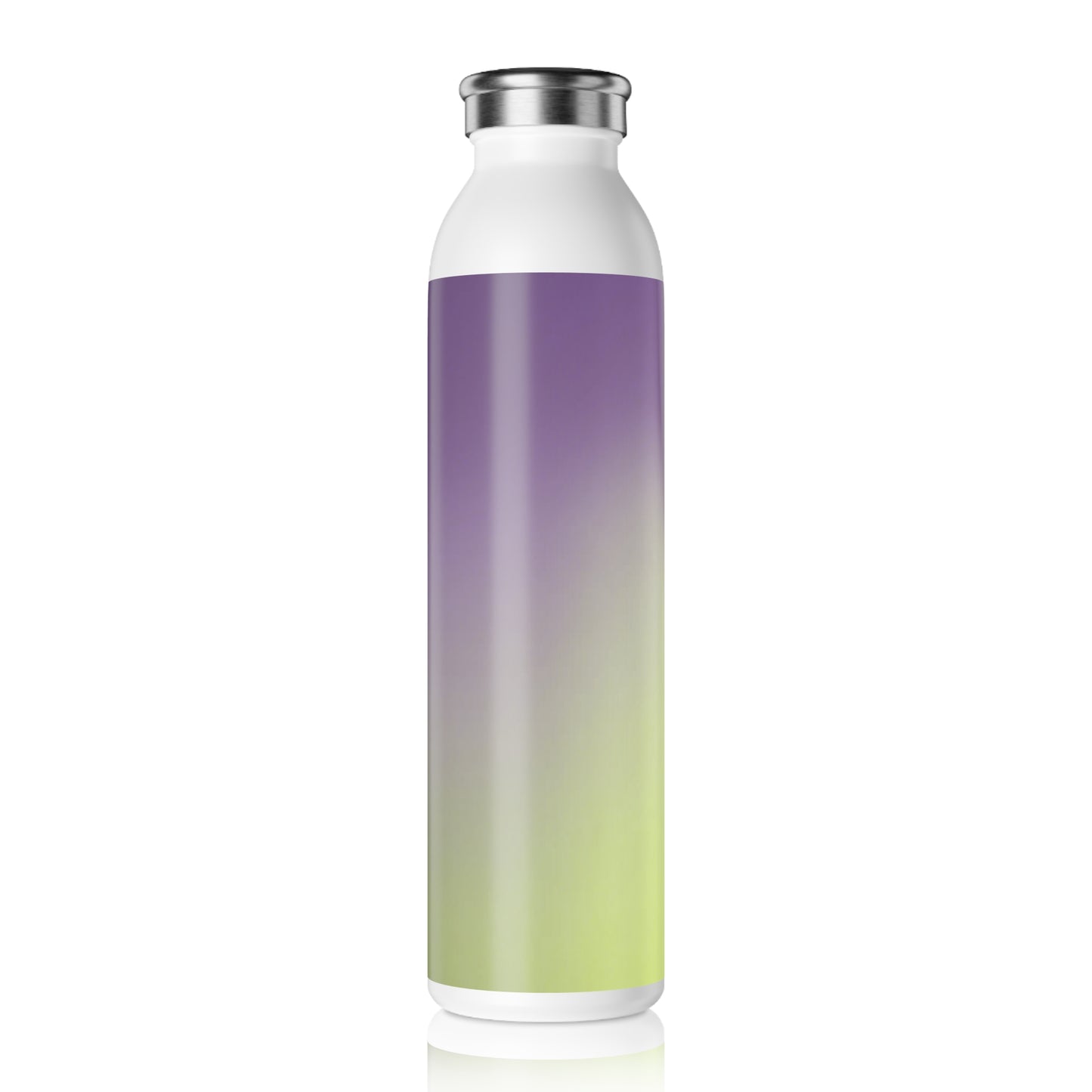 Purple Golden Fade Slim Water Bottle, 20 oz White
