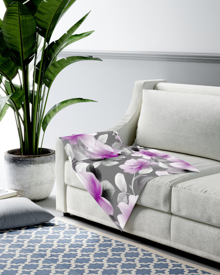 Purple Blossom Floral Bunch Baby Swaddle 30″×40″ Blanket