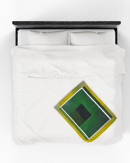 Alpha Shadow Velveteen Plush Blanket, 30" x 40"
