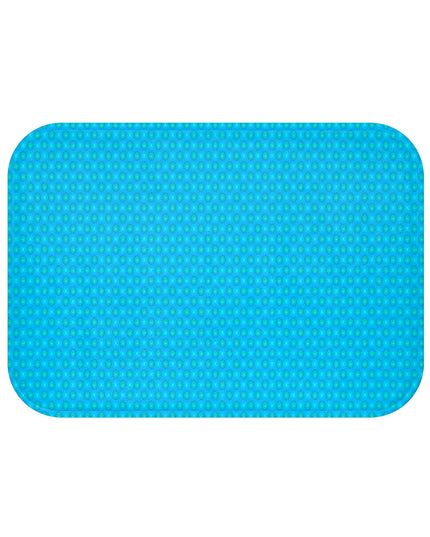 Blue Green Star-crossed Bodies 24" x 17" Bath Mat