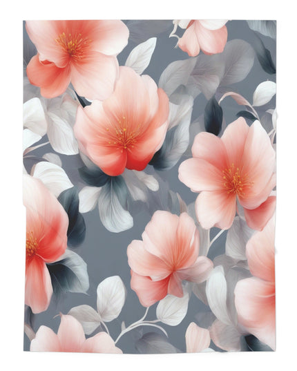 Red Blossom Floral Bunch Baby Swaddle 30″×40″ Blanket
