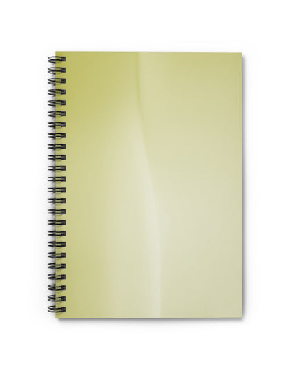 Lemon Fade Wavey Spiral Notebook - Ruled Line, 6" x 8", 118 pages