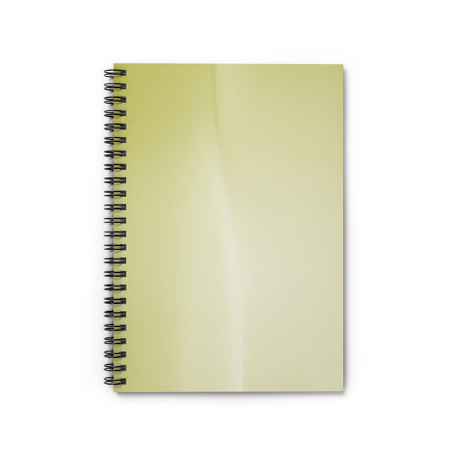 Lemon Fade Wavey Spiral Notebook - Ruled Line, 6" x 8", 118 pages