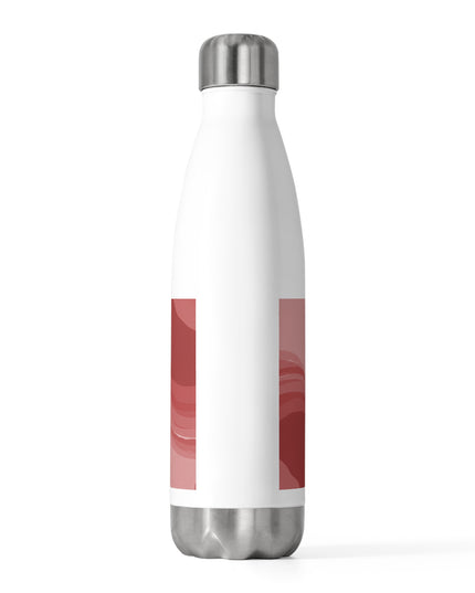 Power Red Wavey 20oz Insulated Water Bottle