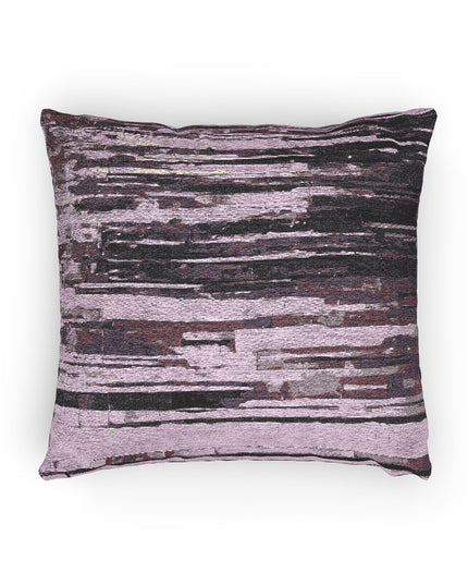 Striped Powder Lavender Woven Pillow, 17" x 18"