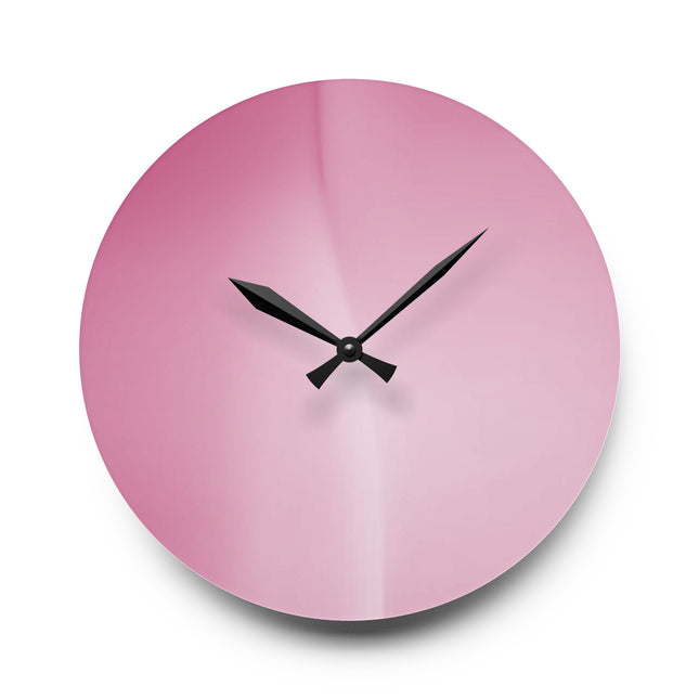 Pink Blush Fade Acrylic Wall Clock, Round or Square, 10.75" x 10.75"