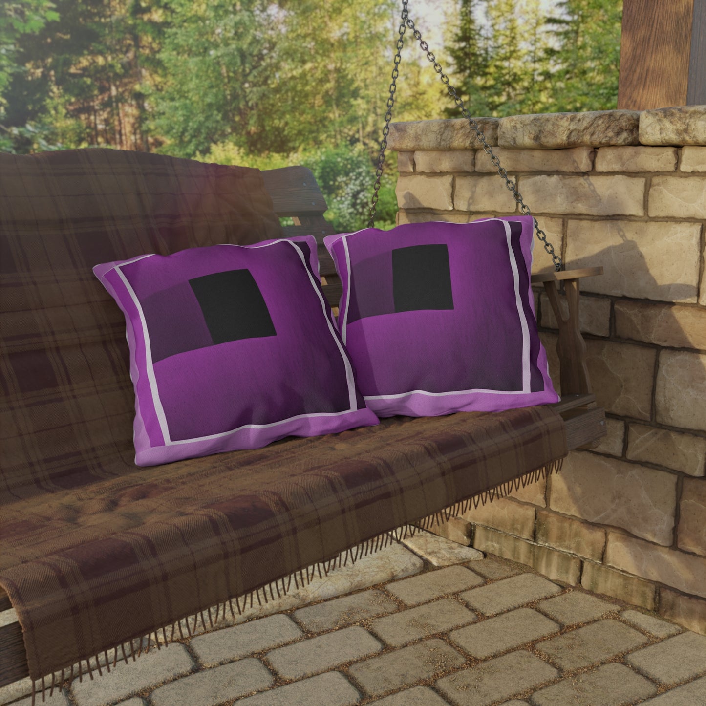 Magenta Shadow 20" x 20" Outdoor Pillow