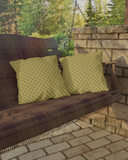 Lemongrass Star-crossed Bodies 18" x 18" Outdoor Pillow