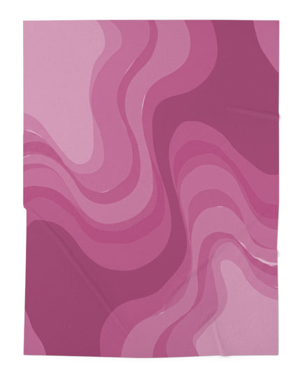 Pinky Mauve Wavey Baby Swaddle 30″×40″ Blanket