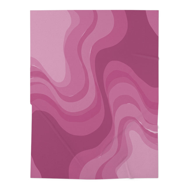 Pinky Mauve Wavey Baby Swaddle 30″×40″ Blanket