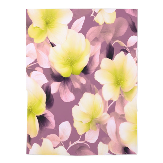 Lemon Blossom Floral Bunch Baby Swaddle 30″×40″ Blanket