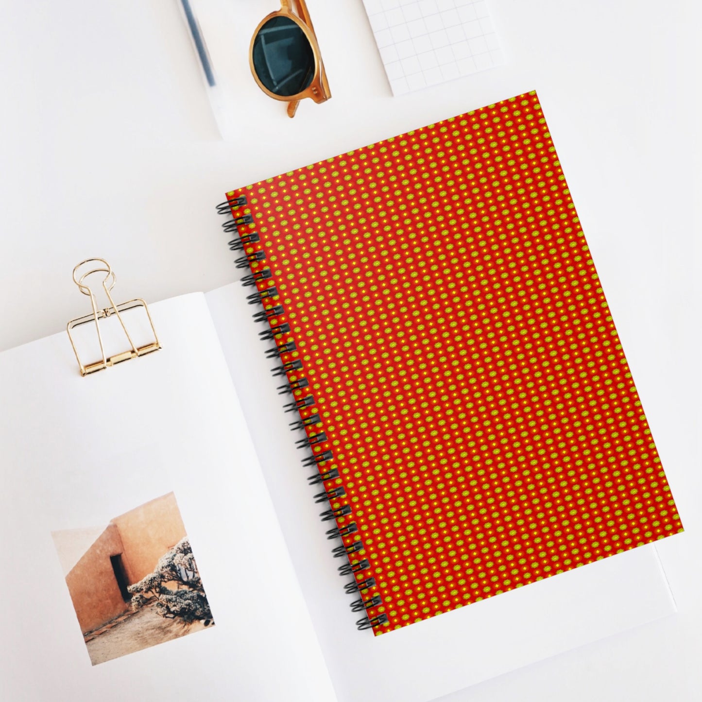 Late Evening Star-crossed Bodies Spiral Notebook - Ruled Line, 6" x 8", 118 pages
