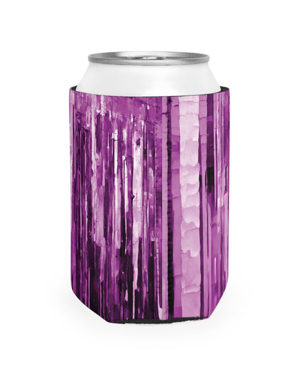 Striped Powder Lavender 12 oz Can Cooler Sleeve