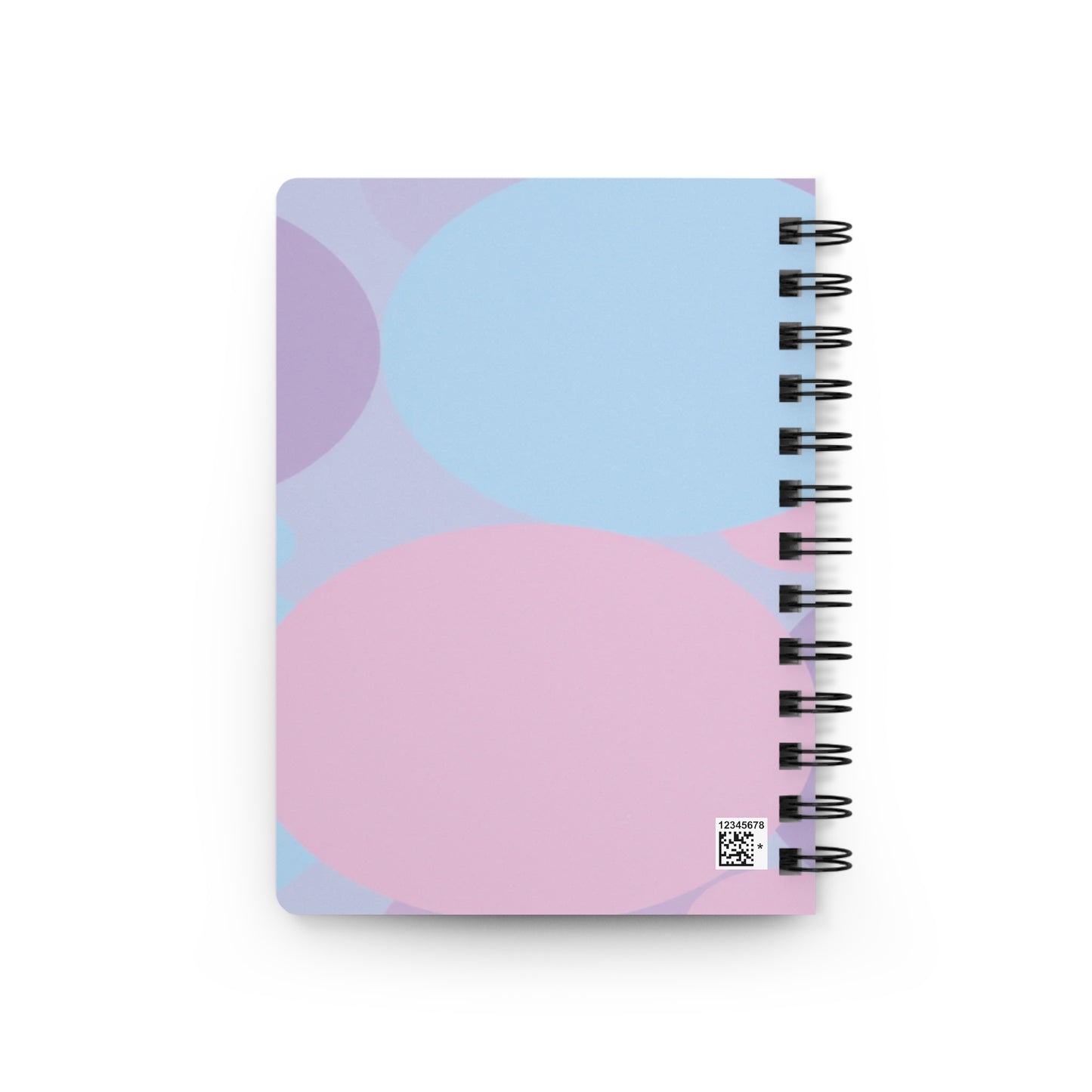Pastel Purple and Mauve Patches Spiral Bound Journal, 5" x 7" 150 pages