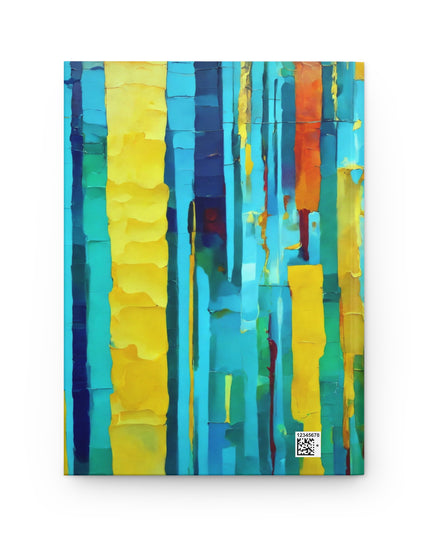Striped Alpha 5.75" x 8" Hardcover Journal Matte with 150 lined pages