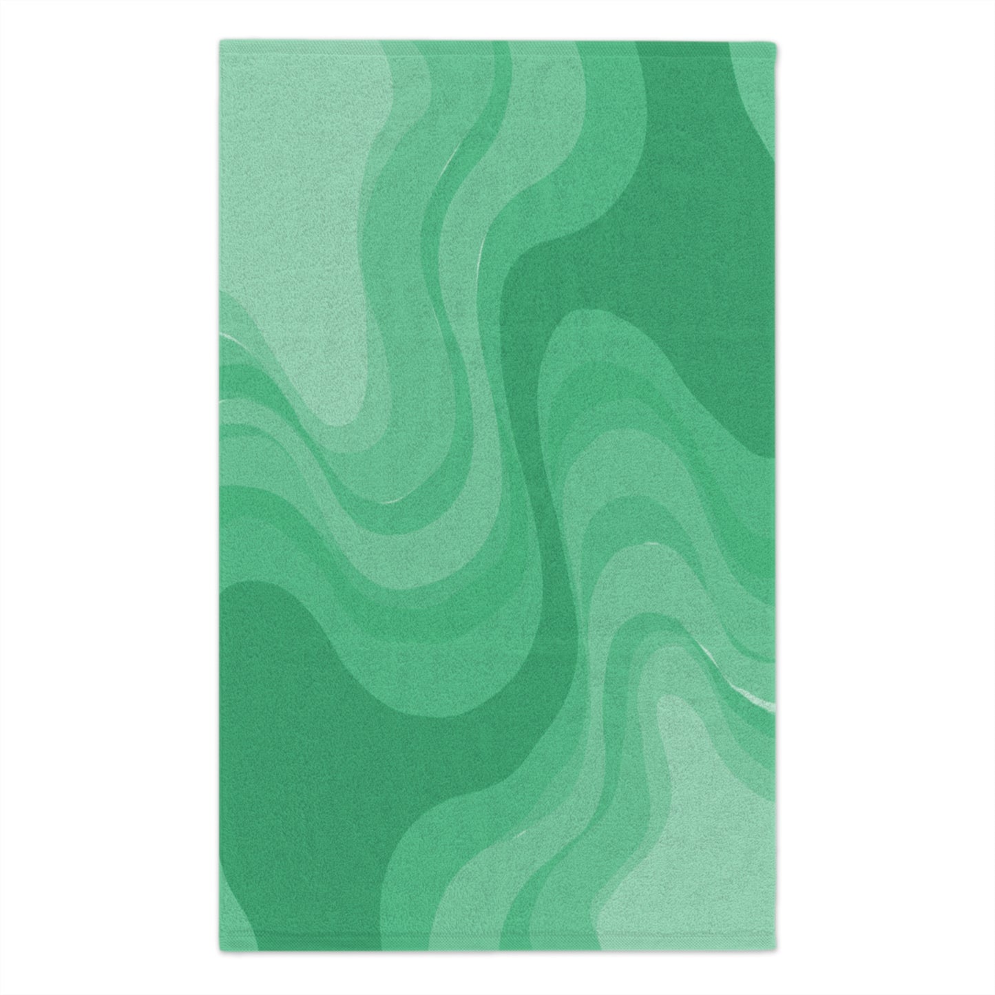 Mint Green Wavey Rally Towel, 11" x 18"