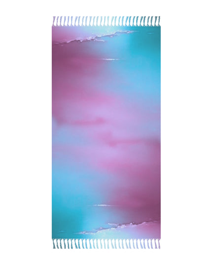 Wine Sea Blue Fog 38" × 81" Boho Beach Cloth