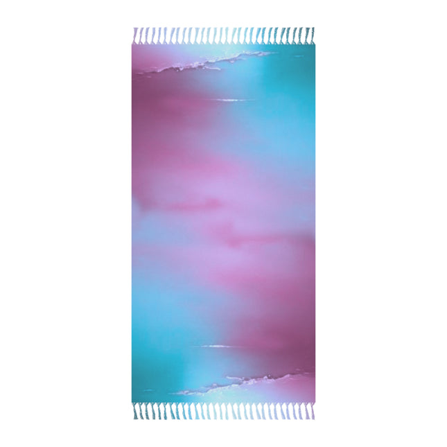 Wine Sea Blue Fog 38" × 81" Boho Beach Cloth