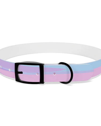 Pastel Purple and Mauve Patches Extra Large Dog Collar