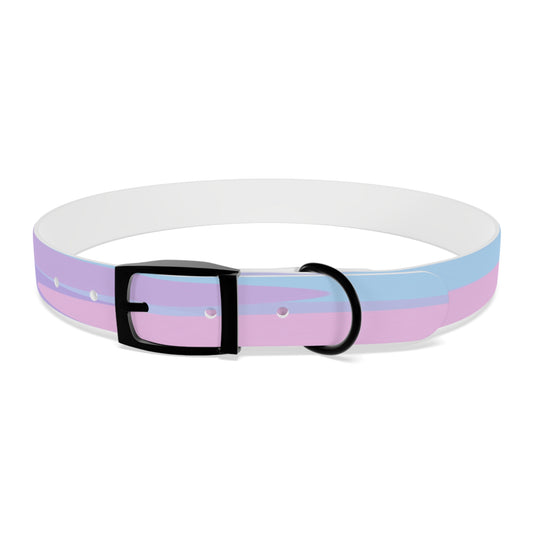 Pastel Purple and Mauve Patches Extra Large Dog Collar