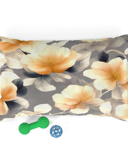 Soft Blossom Floral Bunch Pet Bed, 28" × 18"