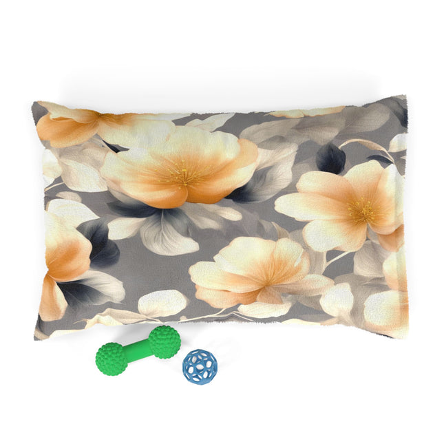 Soft Blossom Floral Bunch Pet Bed, 28" × 18"