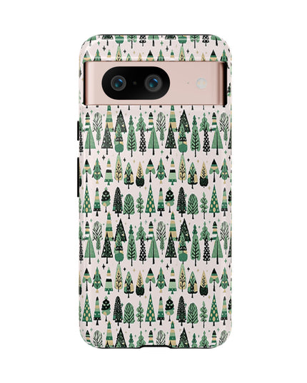 Mini Vintage Green Trees Google Pixel 8 Tough Cases