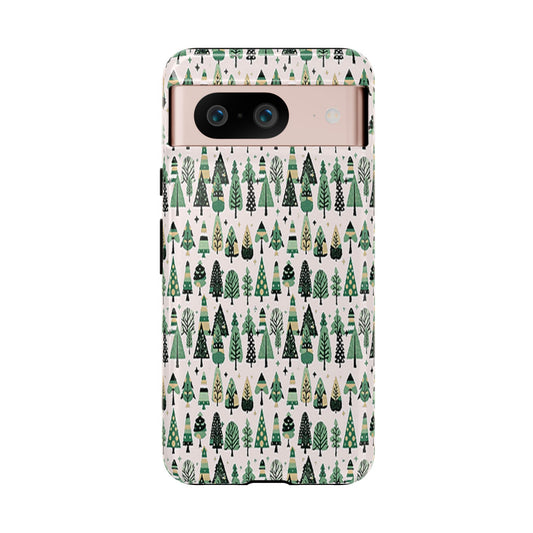 Mini Vintage Green Trees Google Pixel 8 Tough Cases