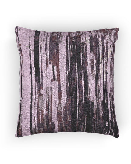 Striped Powder Lavender Woven Pillow, 17" x 18"