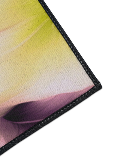 Lemon Blossom Floral Bunch Heavy Duty Floor Mat, 48" x 72"