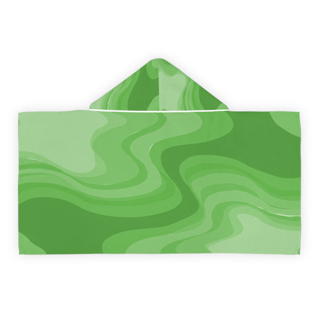 Greenie Meanie Wavey Youth Hooded Towel, 24" x 48"