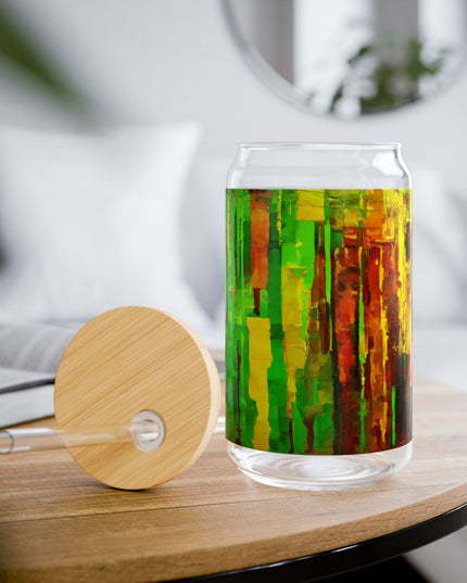 Striped Beta Sipper Glass, 16oz