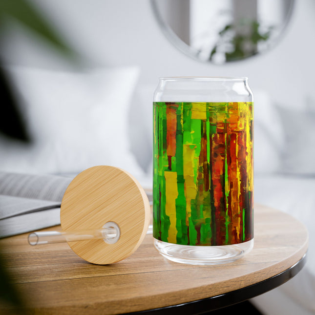Striped Beta Sipper Glass, 16oz