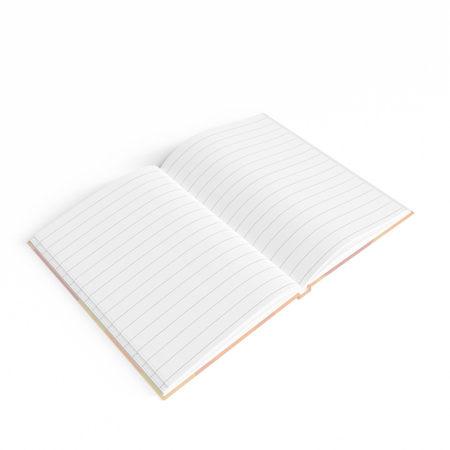 Pastel Hot Peach Patches 5" x 7" Journal - 128 Ruled Line pages