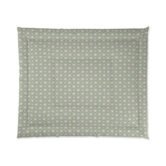 Olive Star-crossed Bodies Comforter, 104" × 88"